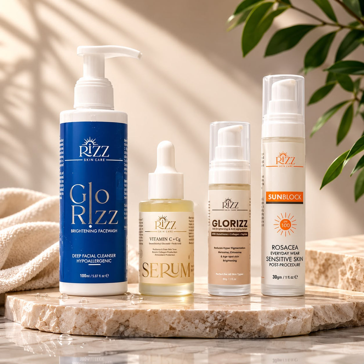 Rizz Complete Skincare Bundle – 4 Product Set